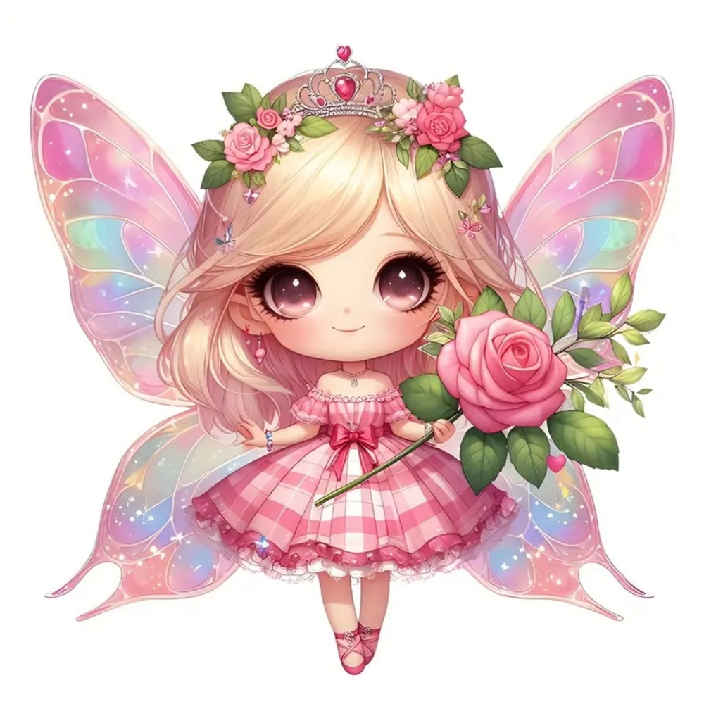 Enchanting Pink Fairy Shaped Ornament Pendant, Rearview Mirror Charm